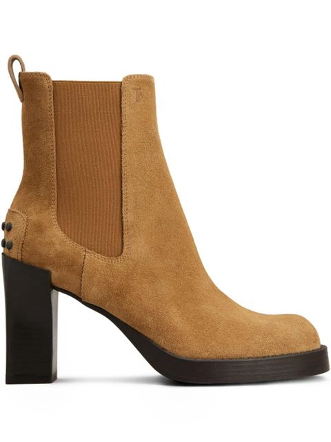 Tod's 80mm suede Chelsea boots - Brown - zdjęcie produktu nr 1