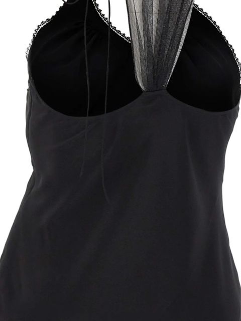 Victoria Beckham lace v-neck top - Black