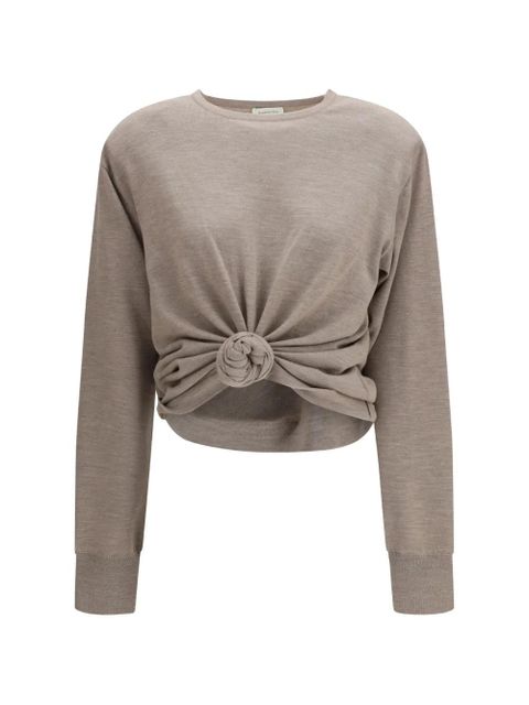 Magda Butrym knot-detail sweater - Neutrals - zdjęcie produktu nr 1