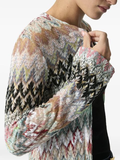 Missoni zigzag pattern coat - Neutrals