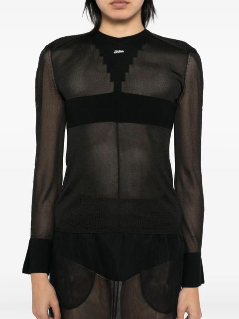 Jean Paul Gaultier The Logo Knit top - Black
