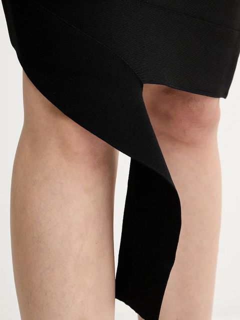 Herve Leger spódnica Alma kolor czarny mini prosta HLT3536090