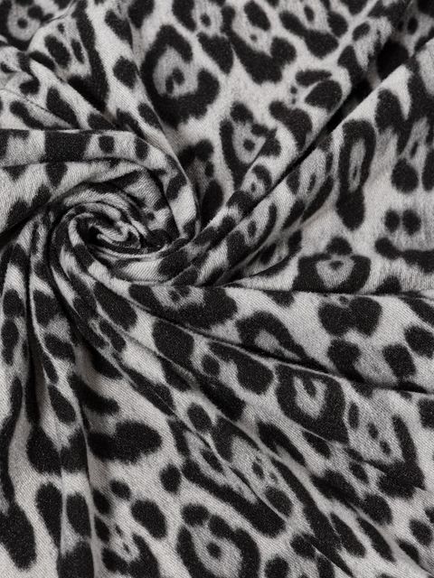 Morgan szalik damski kolor szary wzorzysty 5GRELEO