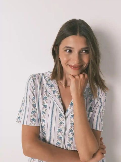 women'secret piżama bawełniana kolor turkusowy bawełniana 4852097