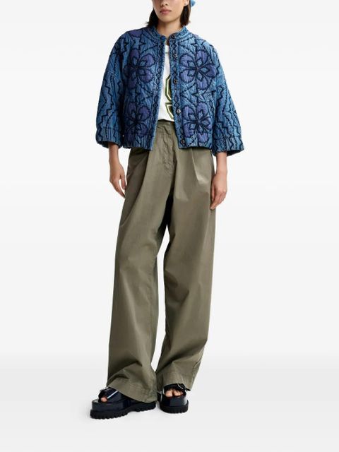 Essentiel Antwerp floral-embroidered jacket - Blue - zdjęcie produktu nr 2