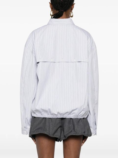 Miu Miu button-up bomber jacket - Grey