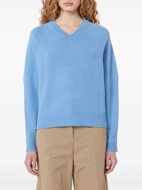 Max Mara V-neck long-sleeve sweater - Blue