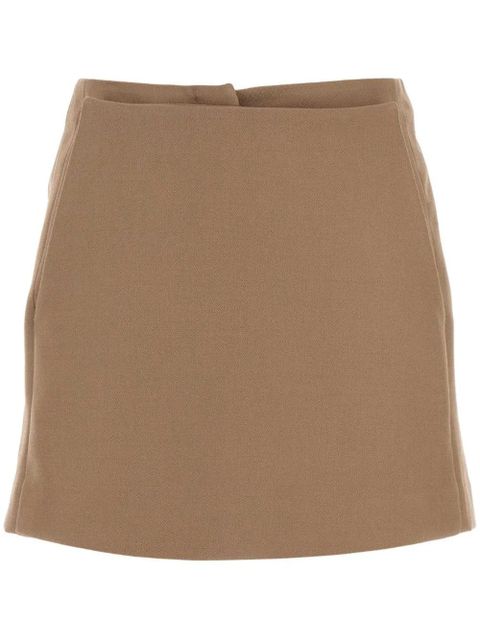 FENDI Cappuccino wool pant-skirt - Neutrals - zdjęcie produktu nr 1