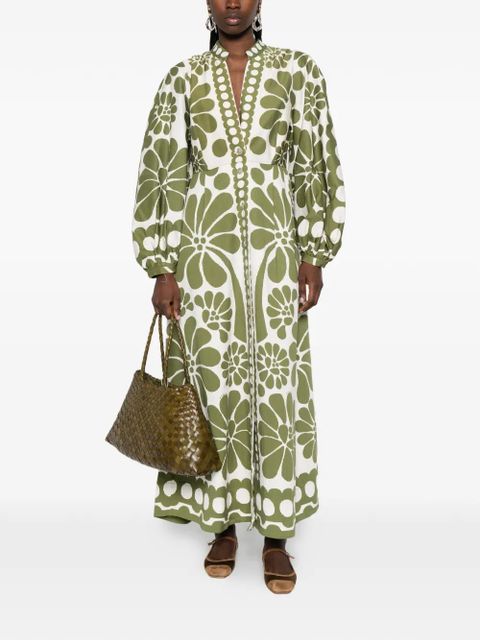 FARM Rio Palermo floral-print midi dress - White - zdjęcie produktu nr 2