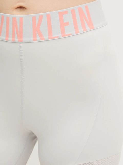 Calvin Klein Performance szorty treningowe damskie kolor szary z nadrukiem high waist LVGWS5L704 - zdjęcie produktu nr 2