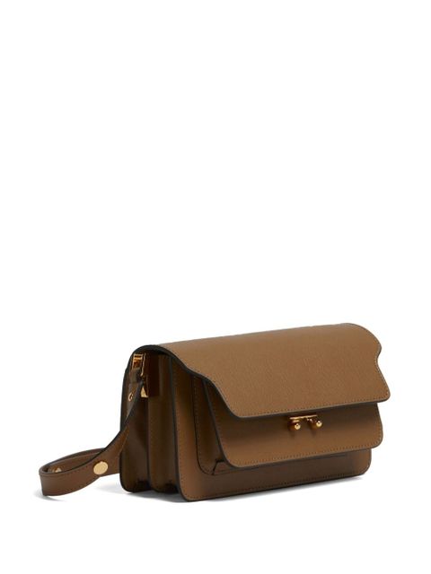 Marni Trunk leather shoulder bag - Brown