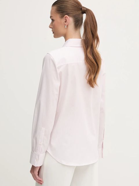 Tommy Hilfiger koszula damska kolor różowy regular z kołnierzykiem klasycznym WW0WW47169 - zdjęcie produktu nr 2