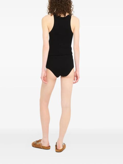 Alanui finest ribbed short - Black