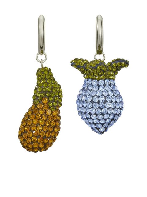 Tory Burch Curiosity Vegetable earrings - Silver