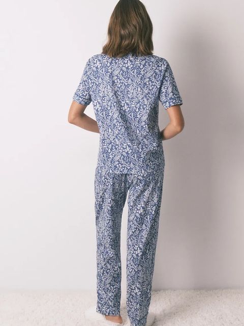 women'secret komplet piżamowy bawełniany damska kolor niebieski bawełniana 3592470 - zdjęcie produktu nr 2