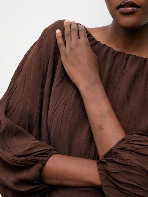 Answear.LAB bluzka damska kolor brązowy gładka