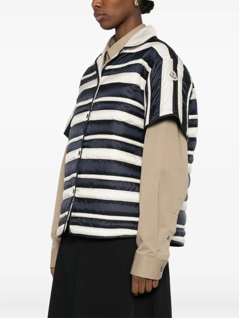 Moncler padded shirt - White