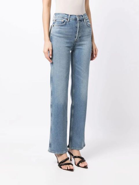 RE/DONE high-rise loose jeans - Blue