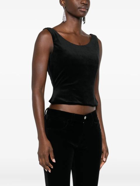 Balenciaga scoop-neck top - Black