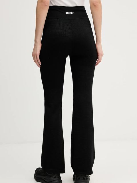 Dkny legginsy damskie kolor czarny gładkie DP6P3760