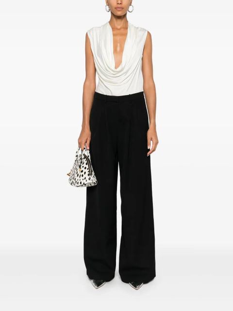 Magda Butrym wide-leg wool trousers - Black