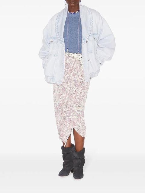 MARANT ÉTOILE Zaine skirt - Neutrals - zdjęcie produktu nr 2