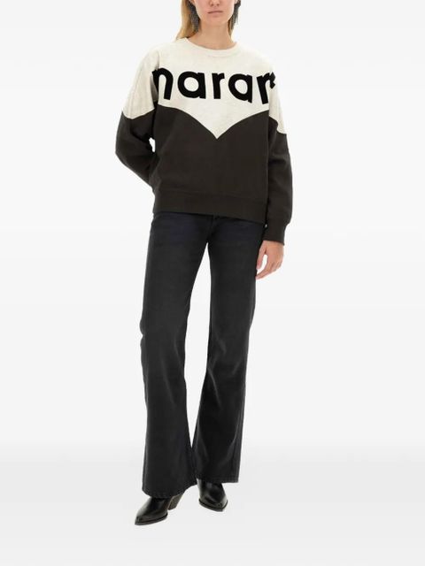 MARANT ÉTOILE Houston two-tone sweatshirt - Black - zdjęcie produktu nr 2