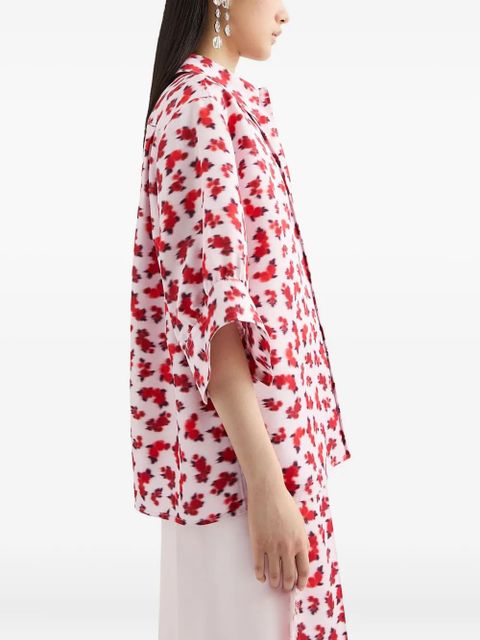 Jil Sander floral-print shirt - Red
