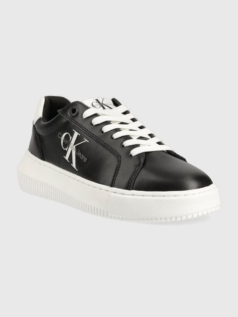 Calvin Klein Jeans sneakersy skórzane YW0YW00823 CHUNKY CUPSOLE MONOLOGO W