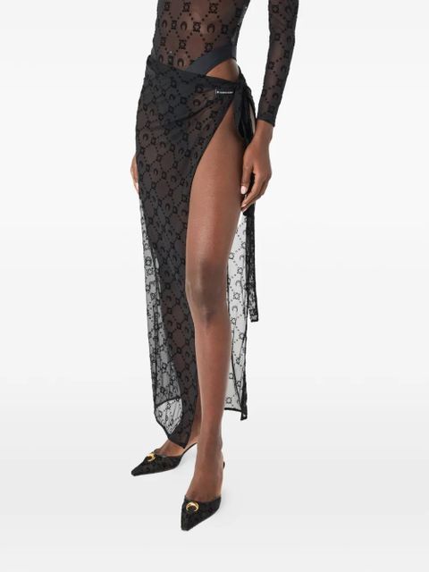 Marine Serre Moonogram cover-up - Black