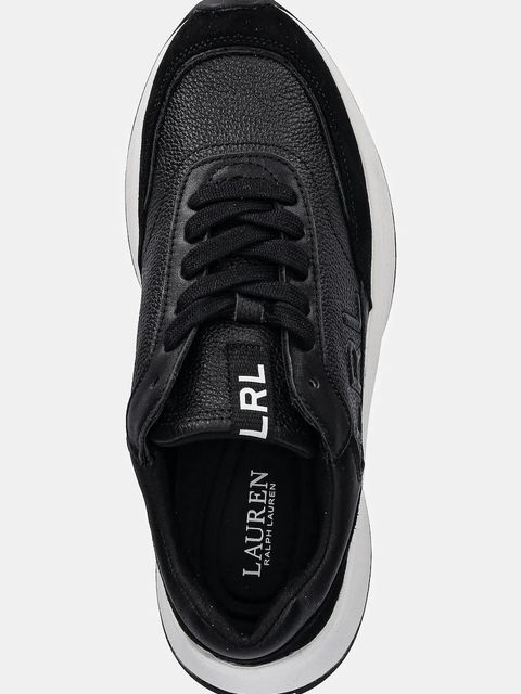 Lauren Ralph Lauren sneakersy skórzane Franky damskie kolor czarny 802974376002 - zdjęcie produktu nr 2