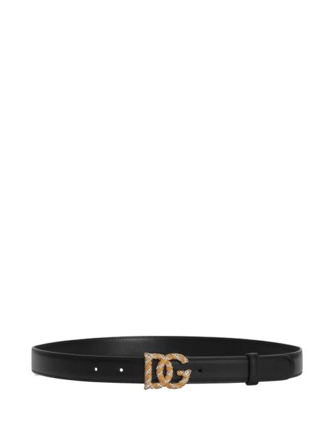 Dolce & Gabbana logo buckle belt - Black - zdjęcie produktu nr 1