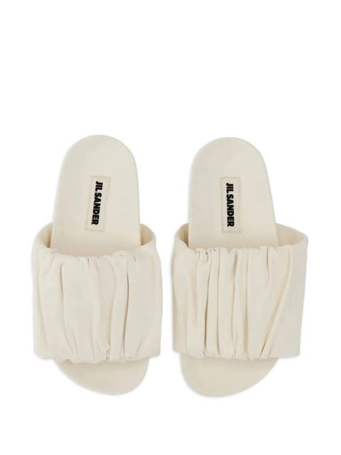 Jil Sander ruched-detail sandals - Neutrals