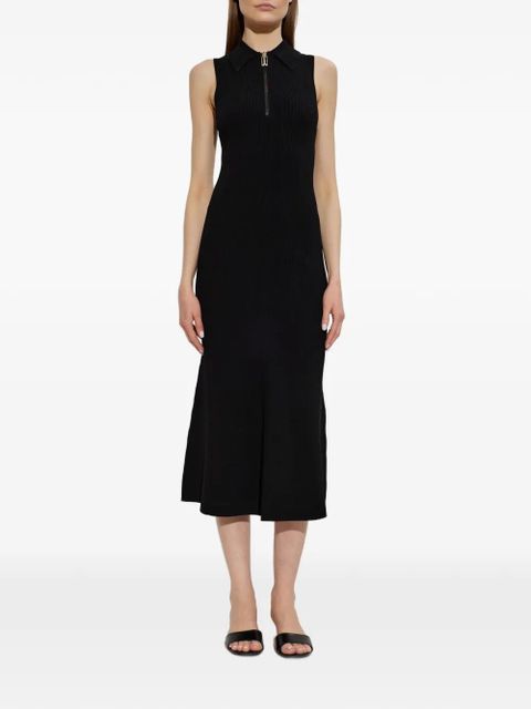 Victoria Beckham zip-fastening midi dress - Black - zdjęcie produktu nr 2