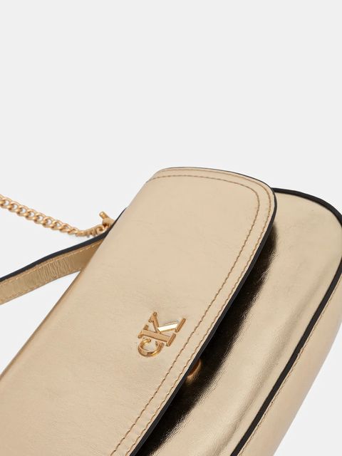 Calvin Klein torebka kolor złoty LV04F3306G