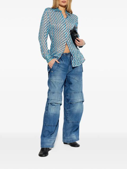 Alexander Wang drawstring-waist trousers - Blue - zdjęcie produktu nr 2