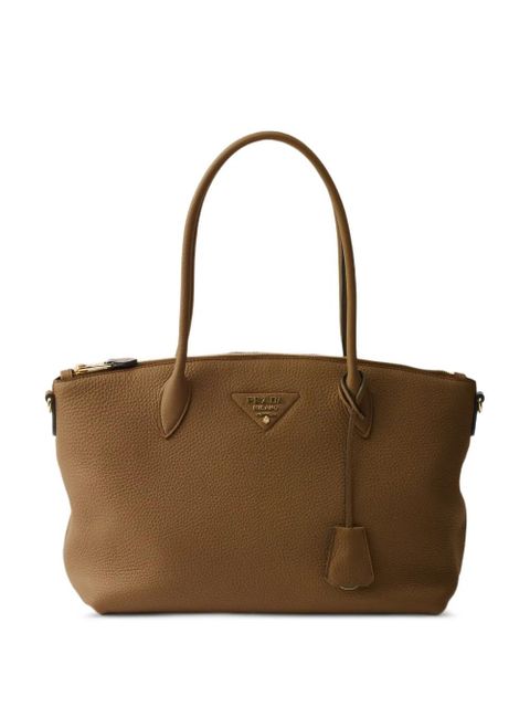 Prada large logo-detail tote bag - Brown - zdjęcie produktu nr 1