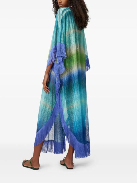 Missoni fringed kaftan - Blue
