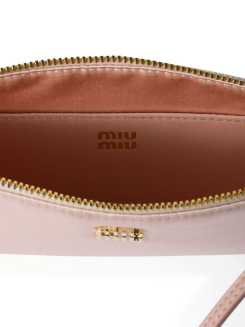 Miu Miu Satin mini pouch clutch bag - Pink