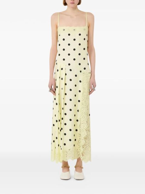 Sportmax polka-dot lace dress - Yellow - zdjęcie produktu nr 2