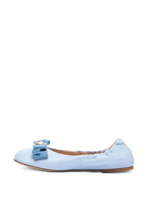 Casadei bow-detail ballet flats - Blue