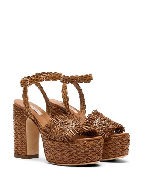 Casadei fringed heeled sandals - Brown - zdjęcie produktu nr 2