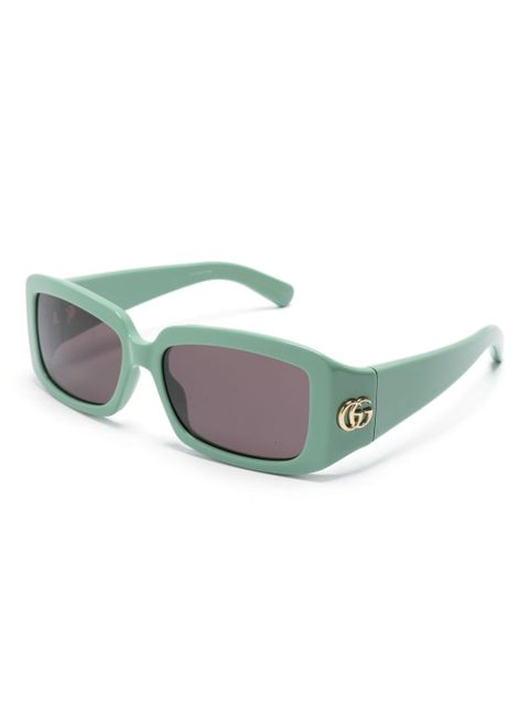 Gucci Eyewear Icon GG rectangle-frame sunglasses - Green