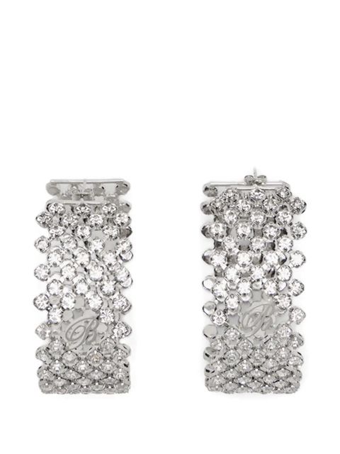 Blumarine rhinestone-embellished earrings - Silver - zdjęcie produktu nr 1