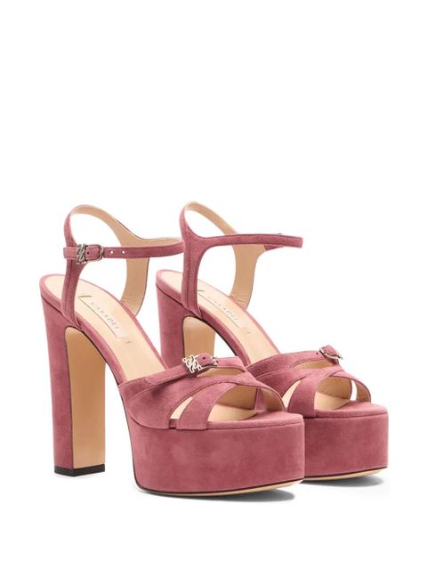Casadei 80mm Patty platform sandals - Pink