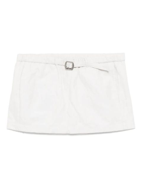 Christopher Esber crushed belted mini skirt - Neutrals - zdjęcie produktu nr 1