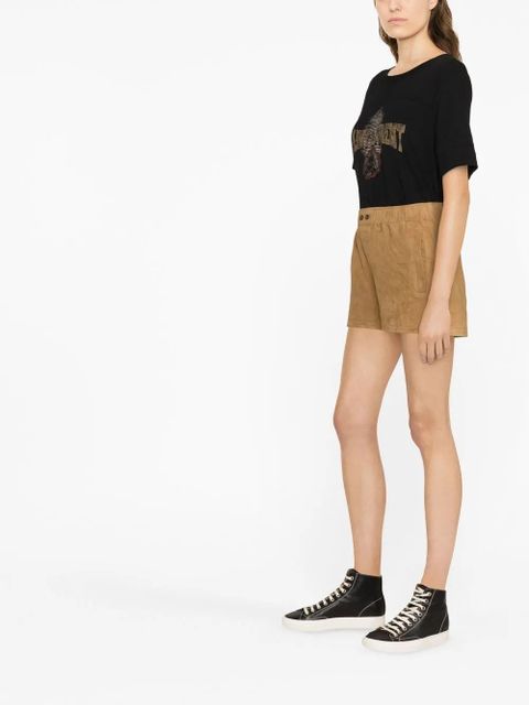 Zadig&Voltaire Paxi suede shorts - Brown