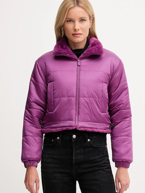 Save The Duck kurtka dwustronna YUKI kolor fioletowy zimowa D32492W.FURY21