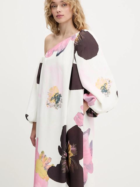 Stine Goya sukienka kolor beżowy maxi prosta SG-PF25-D137-2395