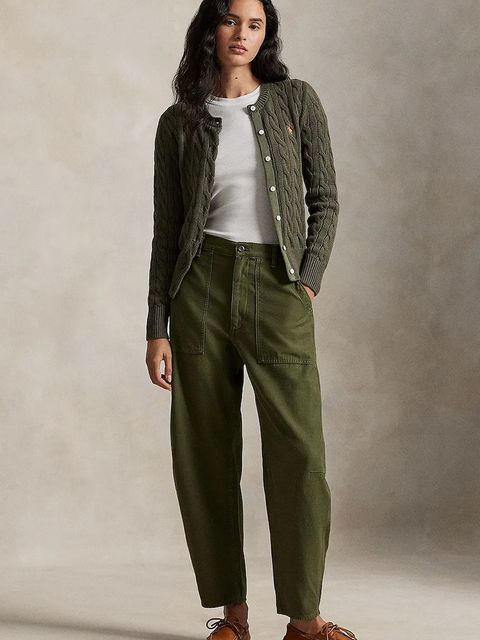 Polo Ralph Lauren kardigan bawełniany damski kolor zielony 211971868